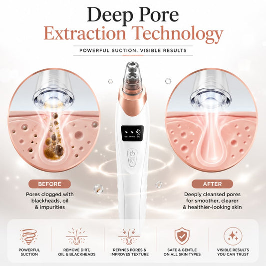 Blackhead Remover Vacuum – Rechargeable Pore Cleaner with Suction Control
