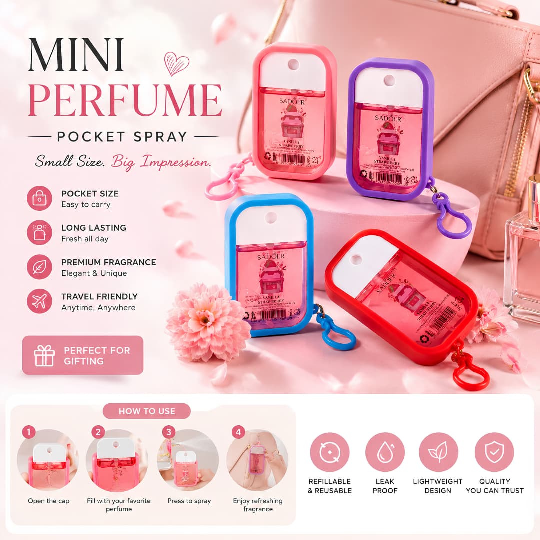 Mini Cute Fragrance Perfume – Long-Lasting Pocket Size Scent